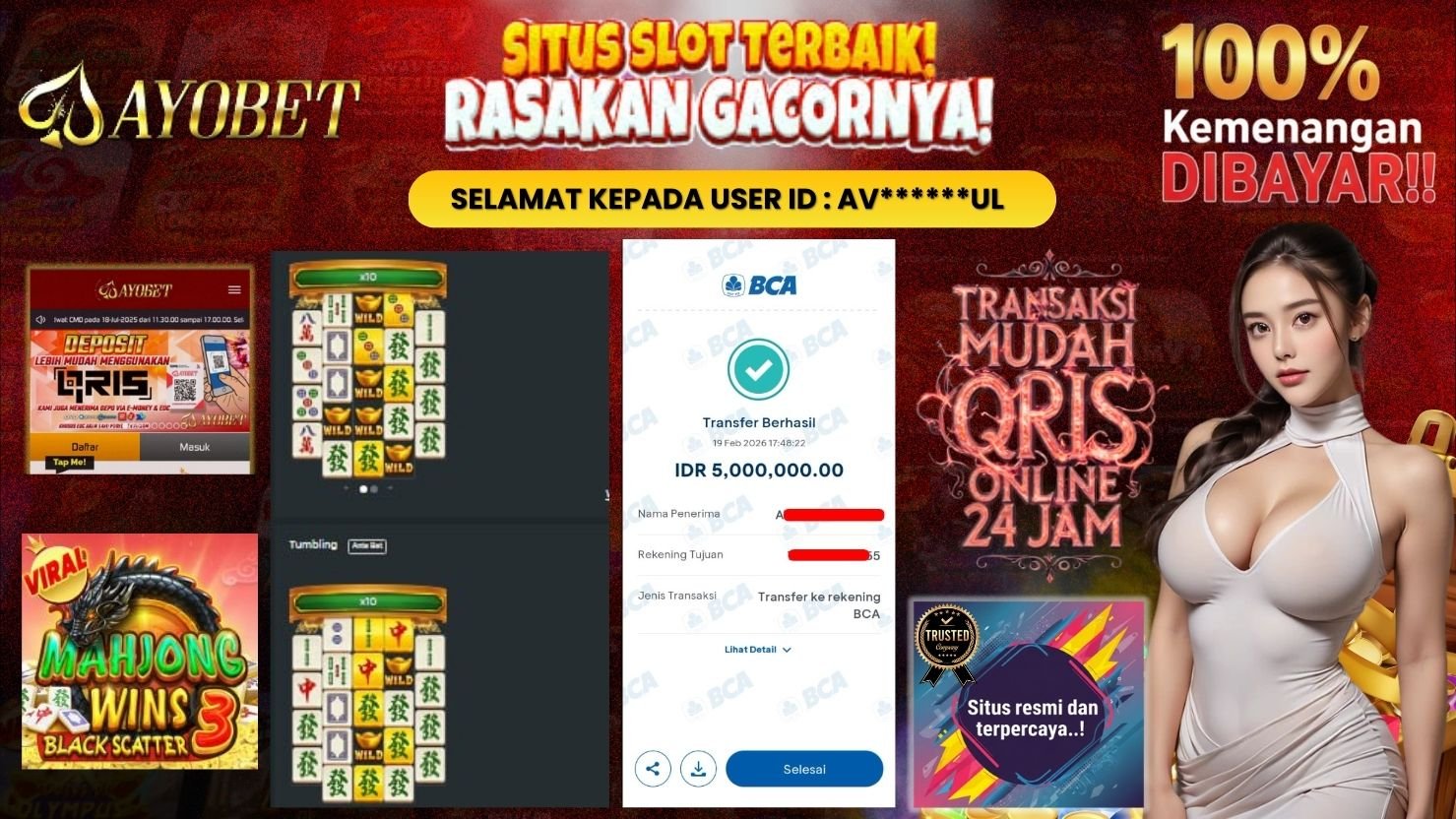 AYOBET JACKPOT SLOT MAHJONG WINS 3 - BLACK SCATTER